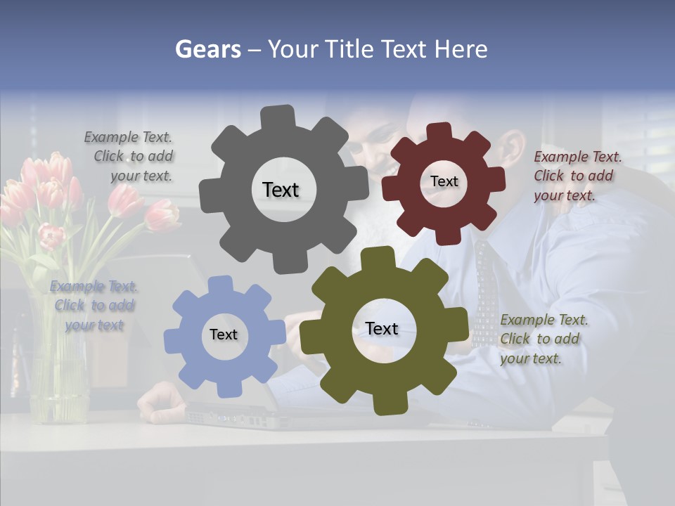 Scene Man Sharing PowerPoint Template