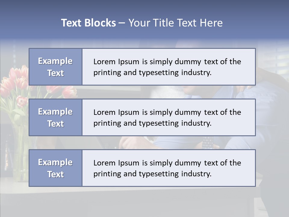 Scene Man Sharing PowerPoint Template