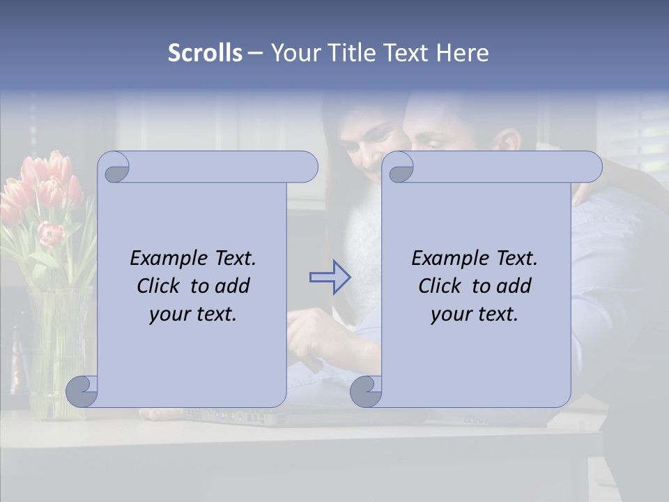 Scene Man Sharing PowerPoint Template