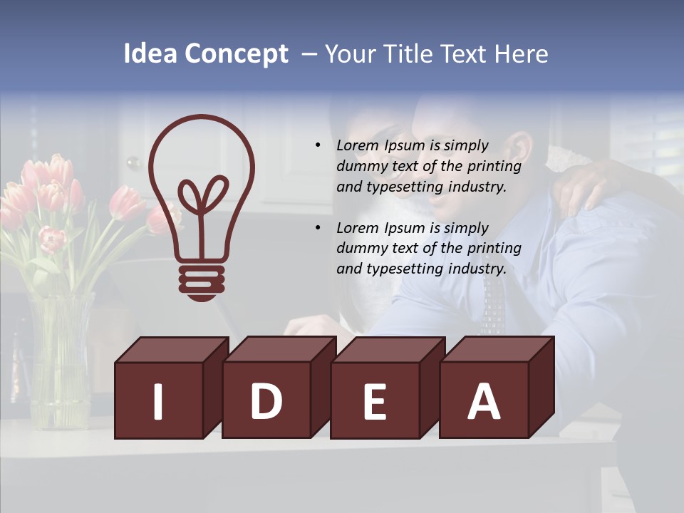Scene Man Sharing PowerPoint Template
