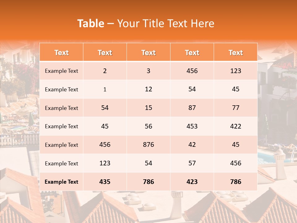 Profe Ional Table Board PowerPoint Template