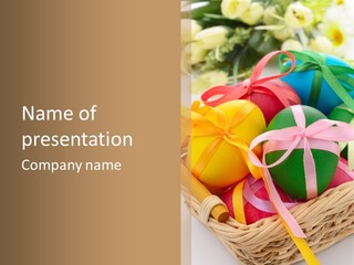 Floral Religious Card PowerPoint Template