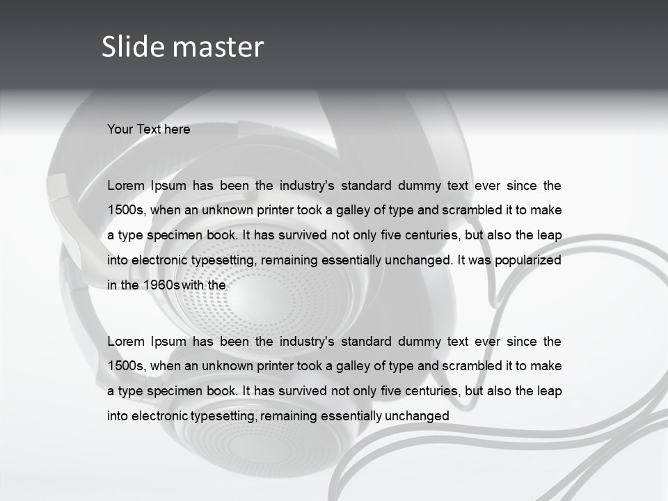 Modern Audio Sound PowerPoint Template