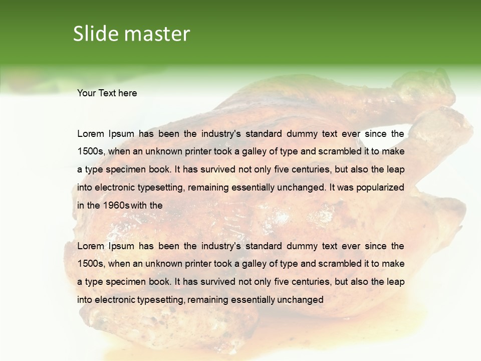 Drink Food Isolated PowerPoint Template