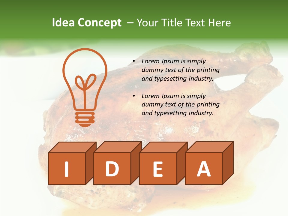 Drink Food Isolated PowerPoint Template