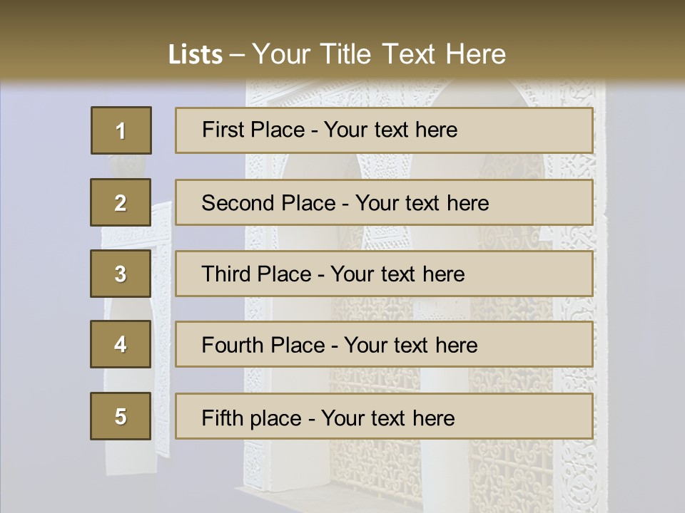 Fenetre Window Marrakech PowerPoint Template