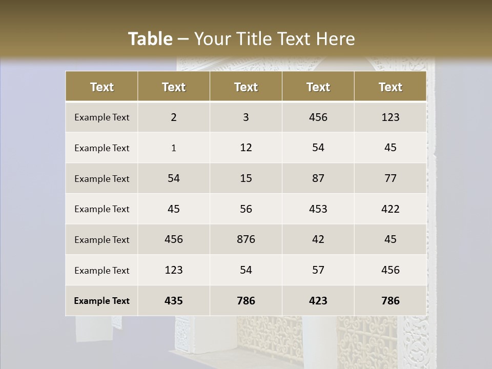 Fenetre Window Marrakech PowerPoint Template
