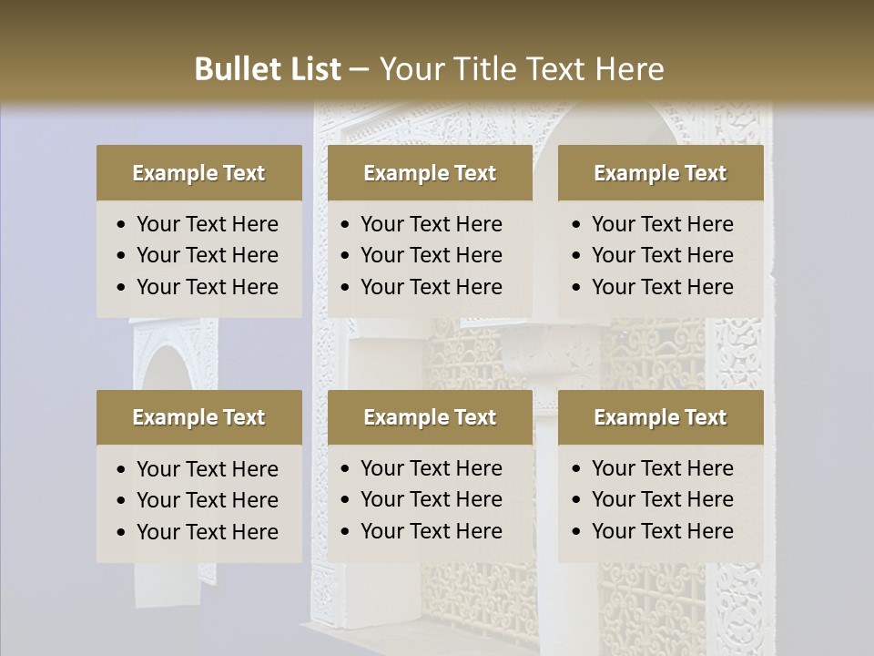 Fenetre Window Marrakech PowerPoint Template