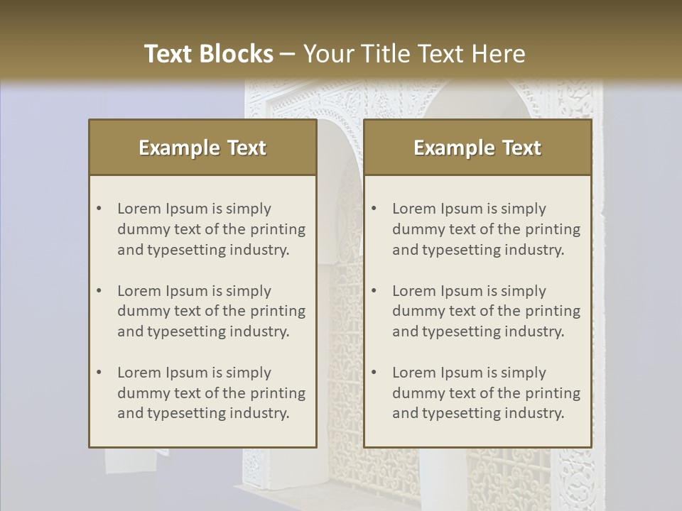 Fenetre Window Marrakech PowerPoint Template
