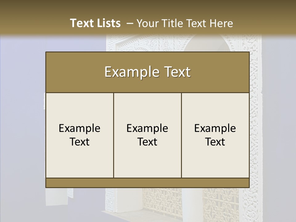 Fenetre Window Marrakech PowerPoint Template