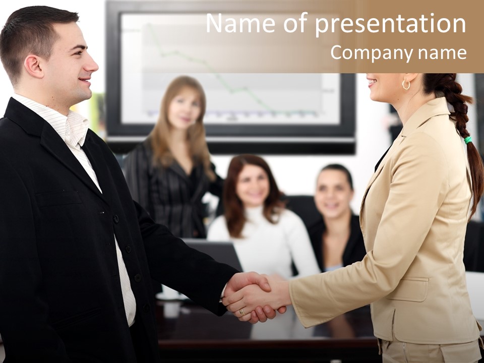 Office Table Corporation PowerPoint Template