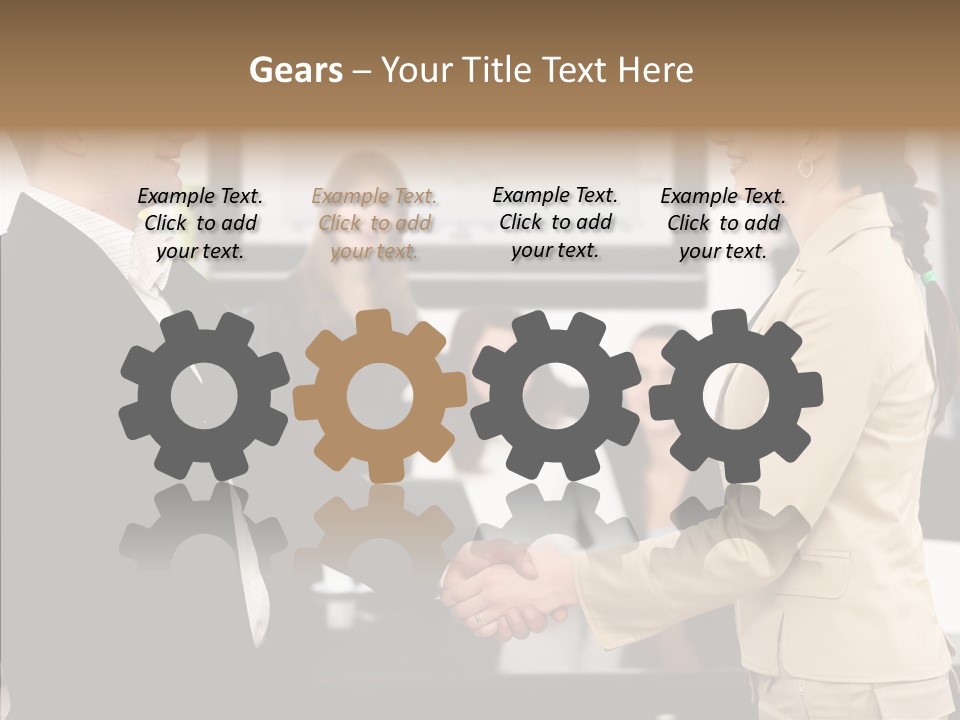 Office Table Corporation PowerPoint Template