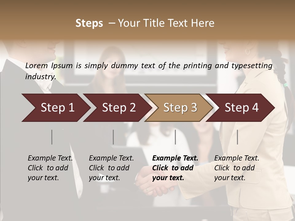 Office Table Corporation PowerPoint Template