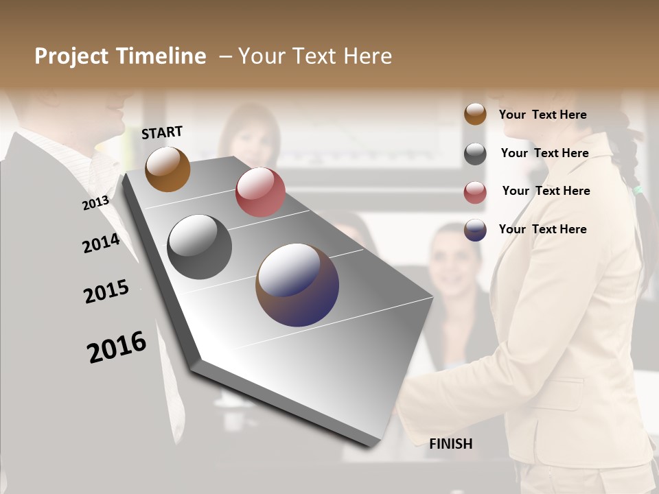 Office Table Corporation PowerPoint Template