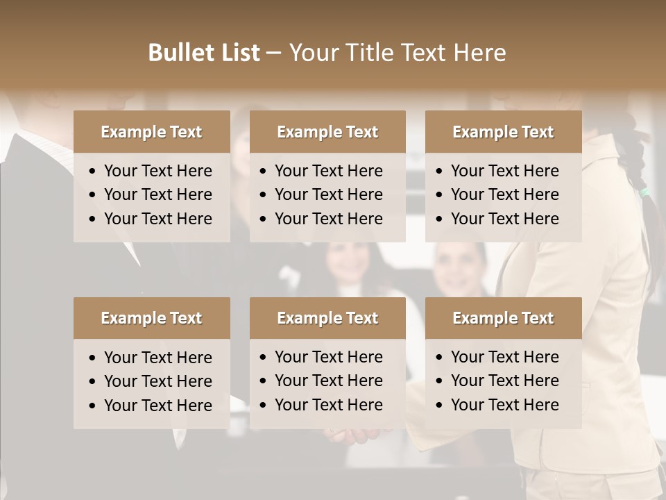 Office Table Corporation PowerPoint Template
