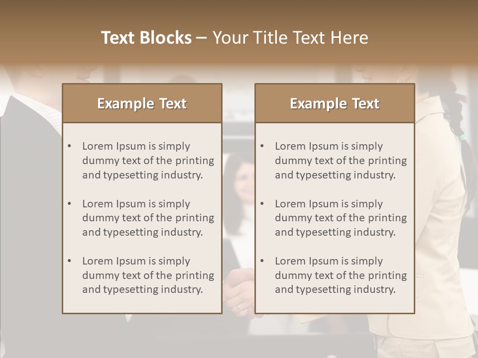 Office Table Corporation PowerPoint Template