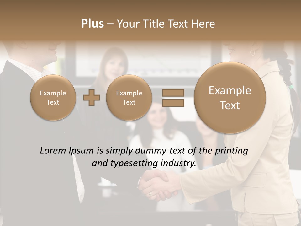 Office Table Corporation PowerPoint Template