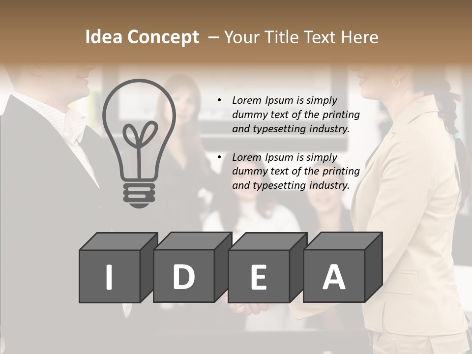 Office Table Corporation PowerPoint Template