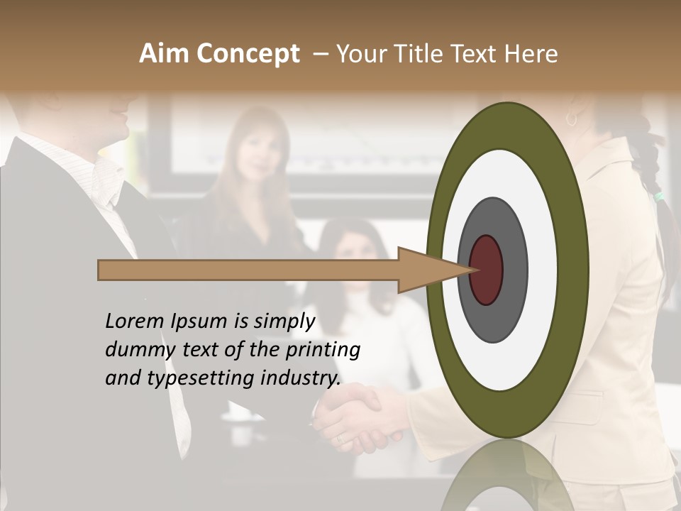 Office Table Corporation PowerPoint Template