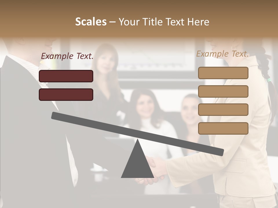Office Table Corporation PowerPoint Template