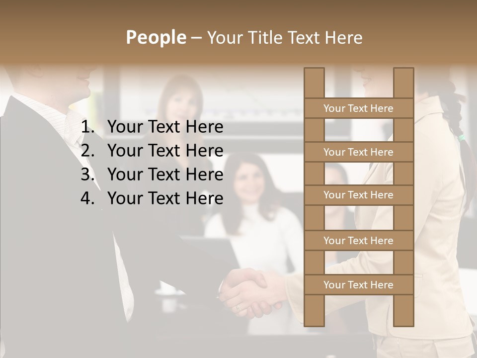 Office Table Corporation PowerPoint Template