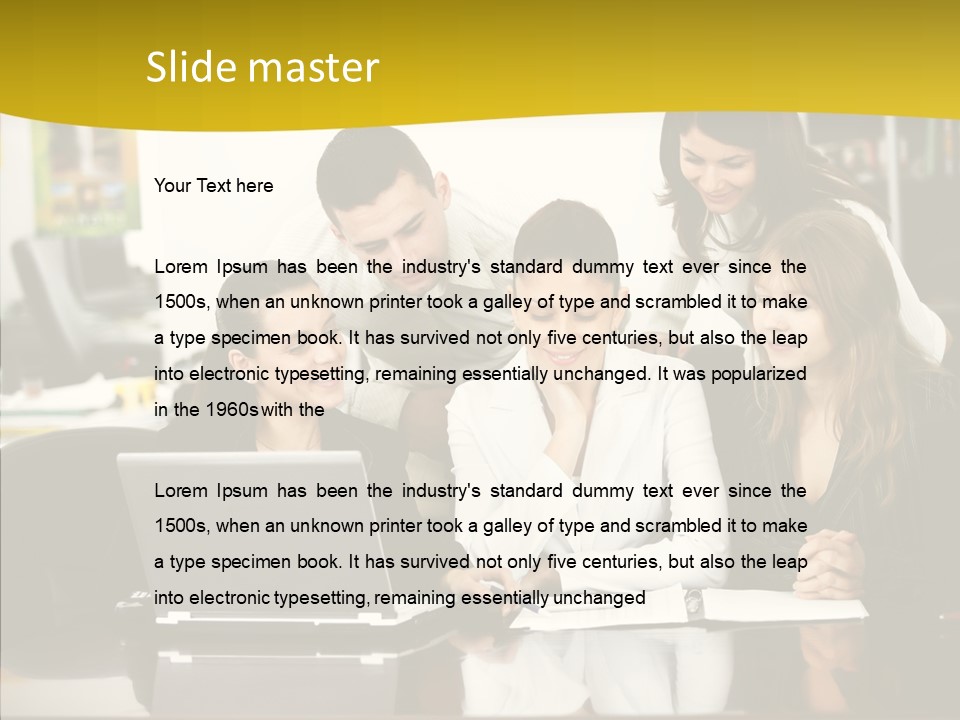 Team Boardroom Human PowerPoint Template