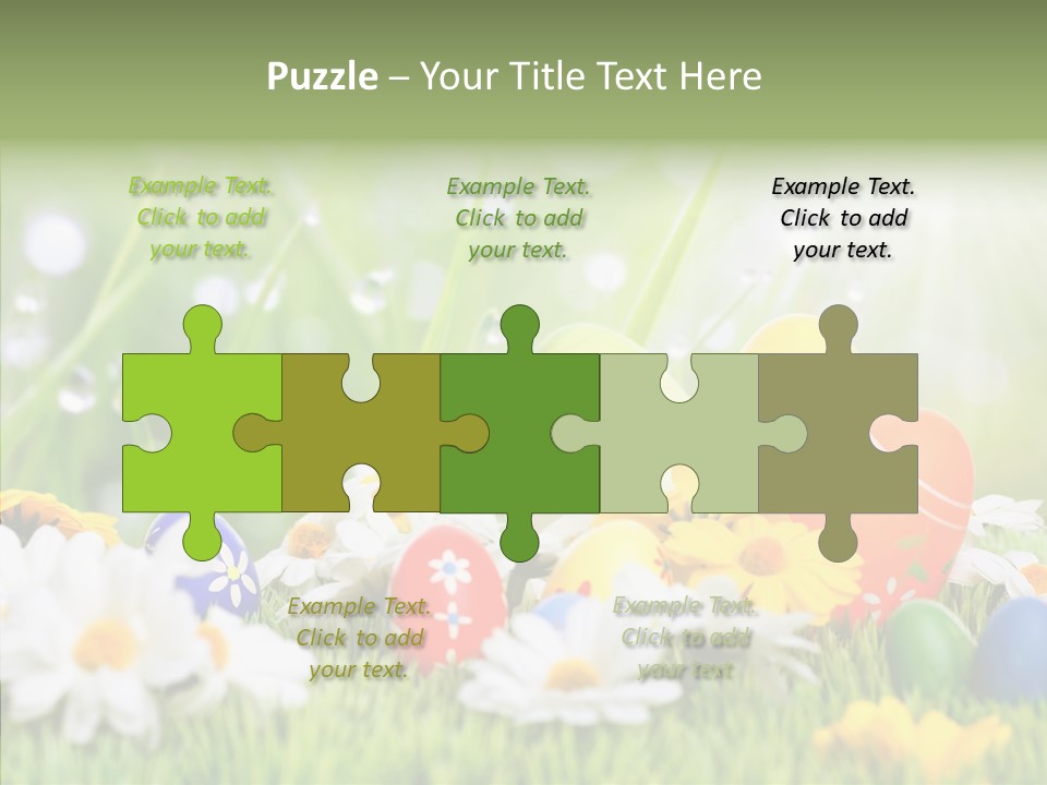 Card Eggs Season PowerPoint Template