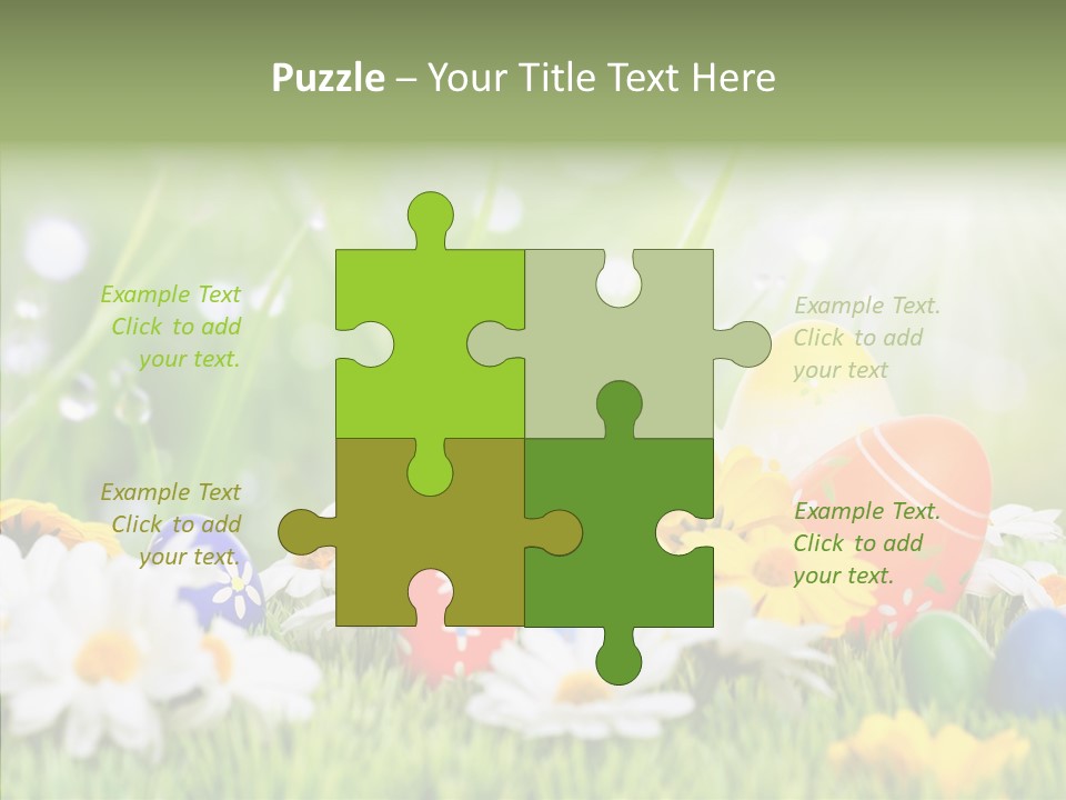Card Eggs Season PowerPoint Template