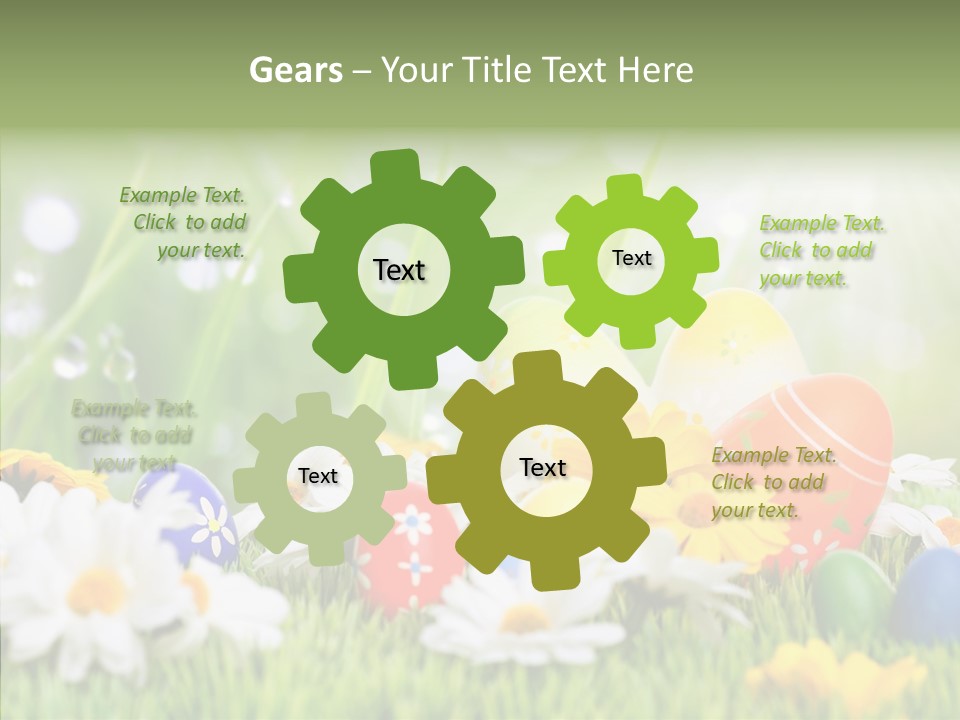 Card Eggs Season PowerPoint Template