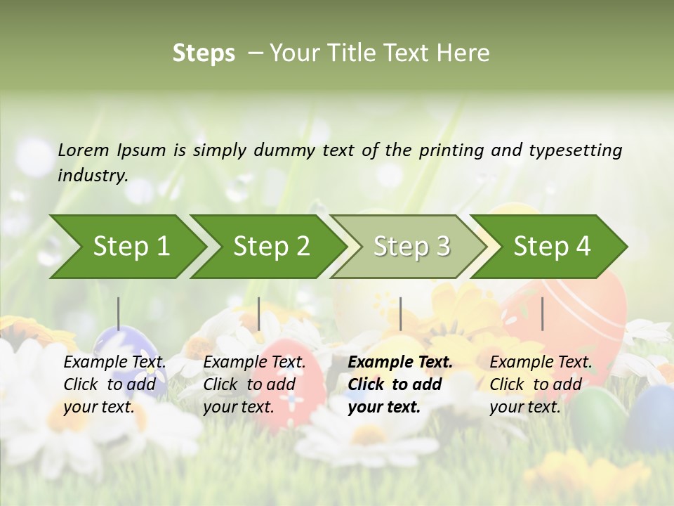 Card Eggs Season PowerPoint Template