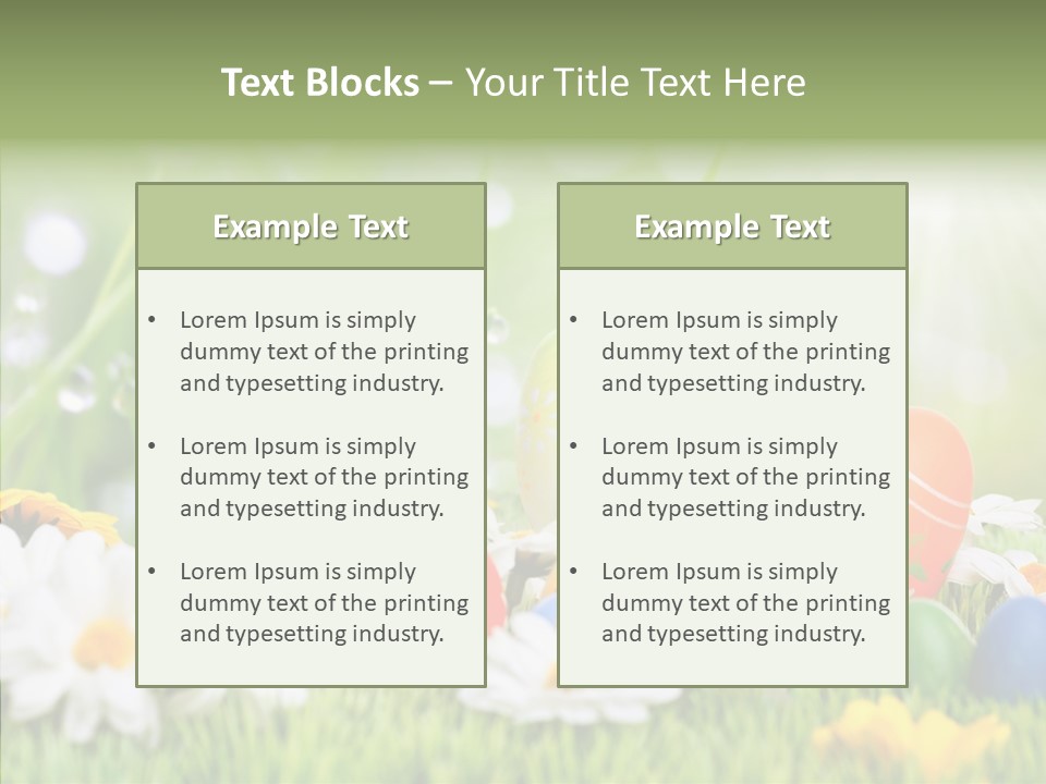 Card Eggs Season PowerPoint Template