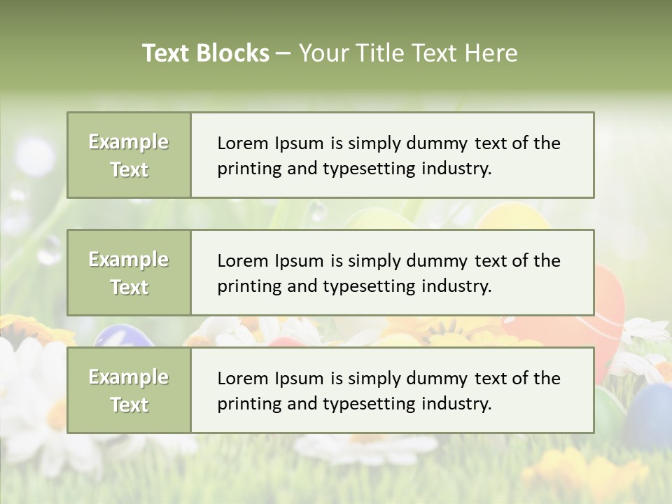 Card Eggs Season PowerPoint Template