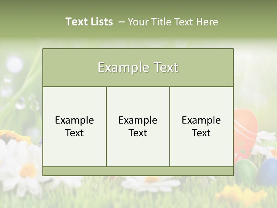 Card Eggs Season PowerPoint Template