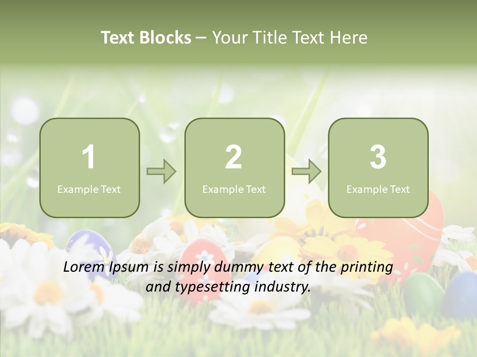 Card Eggs Season PowerPoint Template