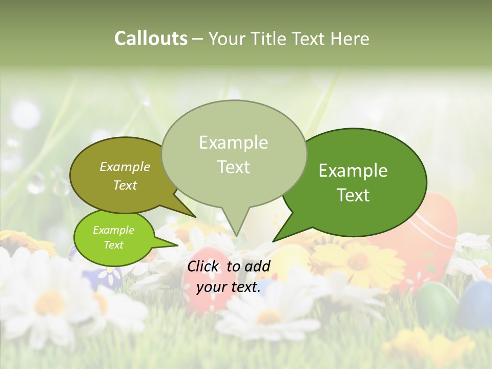 Card Eggs Season PowerPoint Template