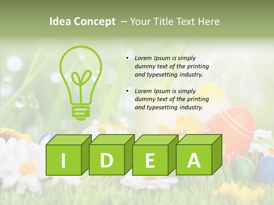 Card Eggs Season PowerPoint Template