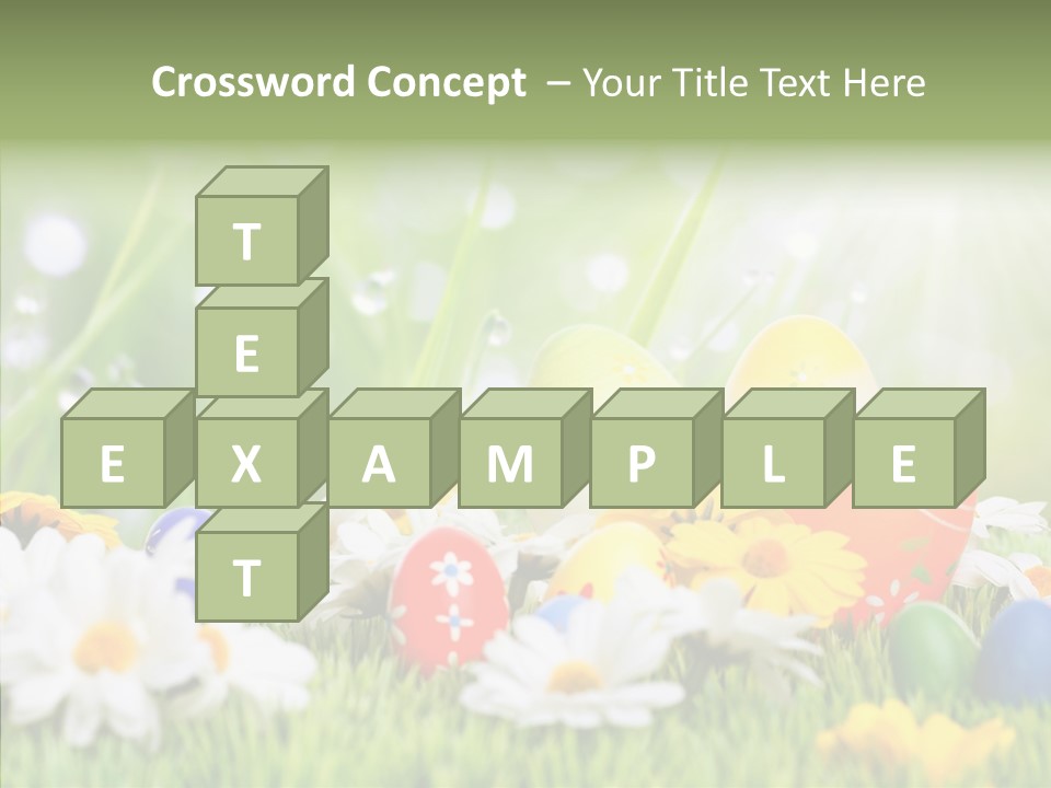 Card Eggs Season PowerPoint Template