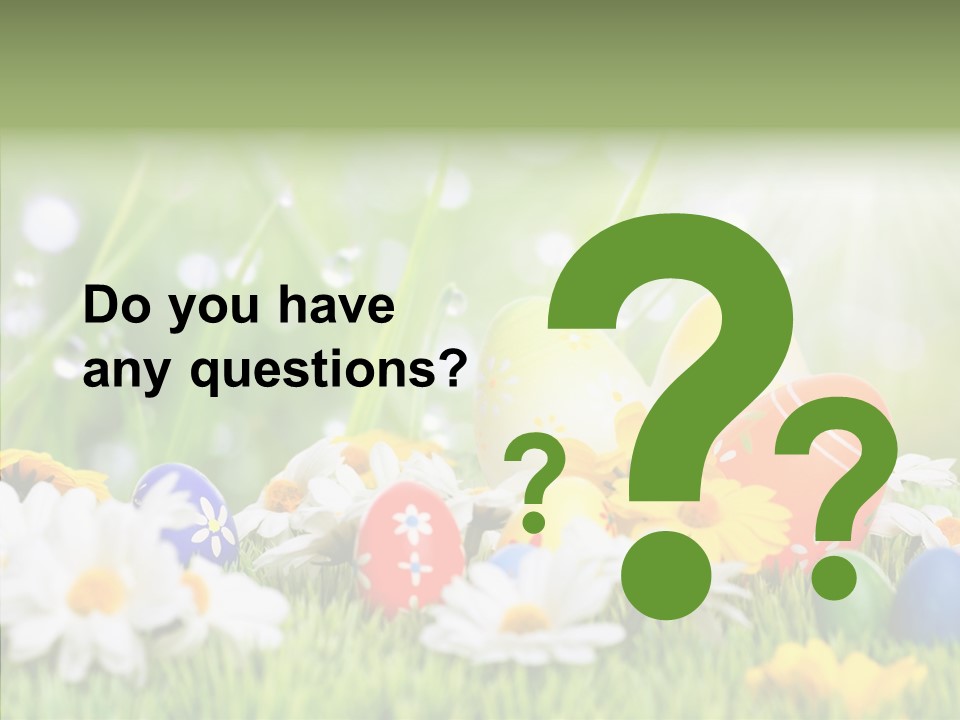 Card Eggs Season PowerPoint Template