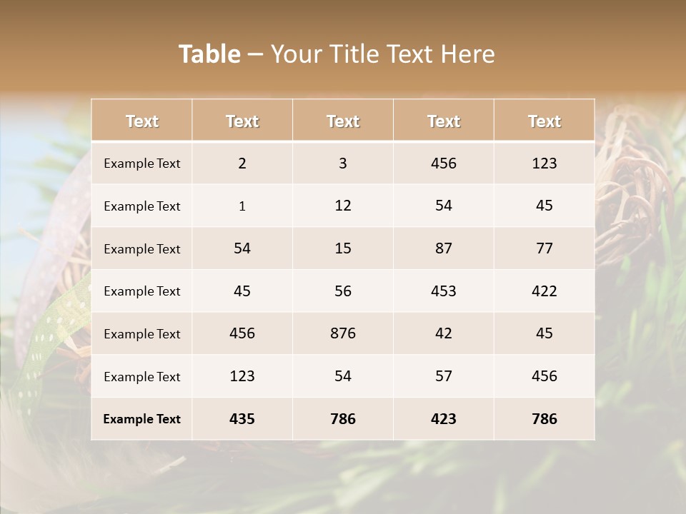 Fresh Closeup Traditional PowerPoint Template