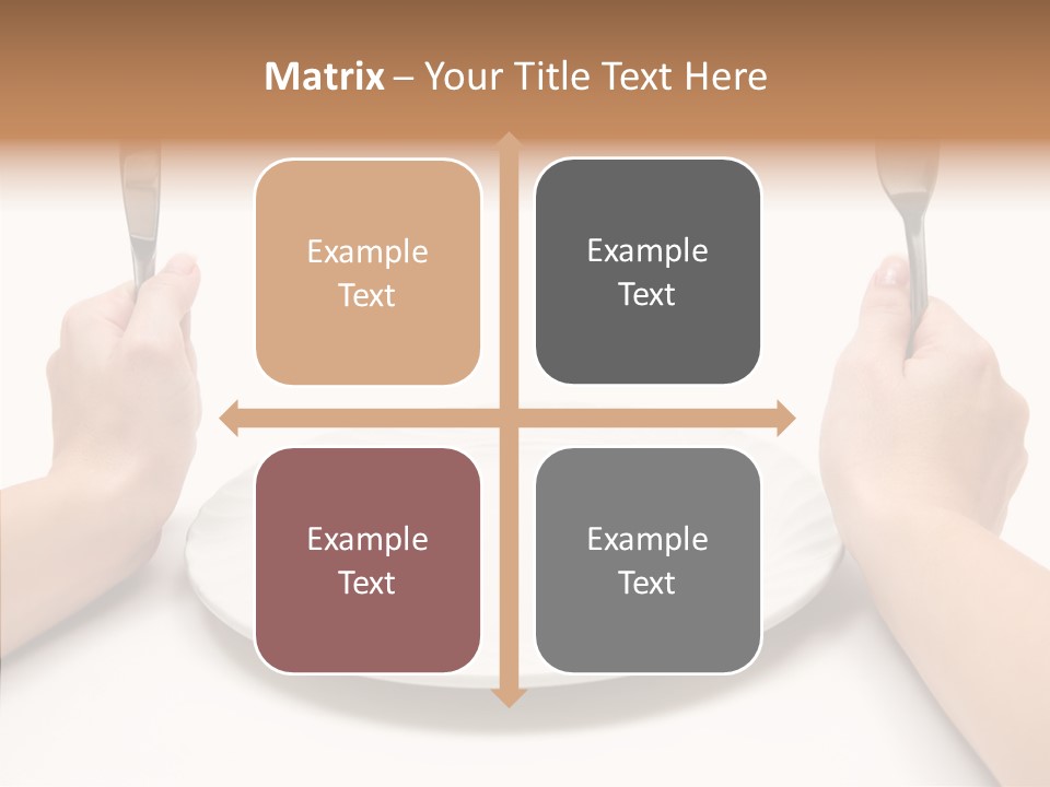 Cutlery Close Ceramic PowerPoint Template