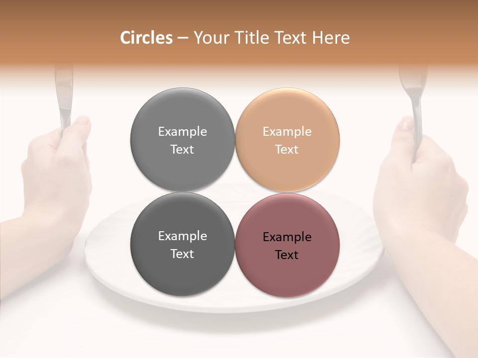 Cutlery Close Ceramic PowerPoint Template