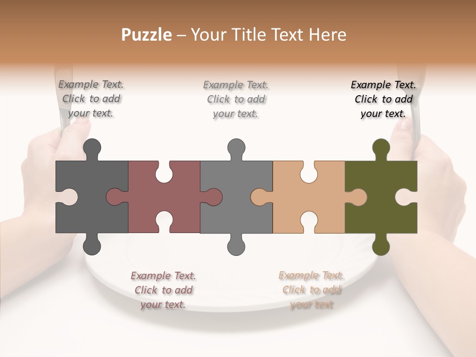 Cutlery Close Ceramic PowerPoint Template