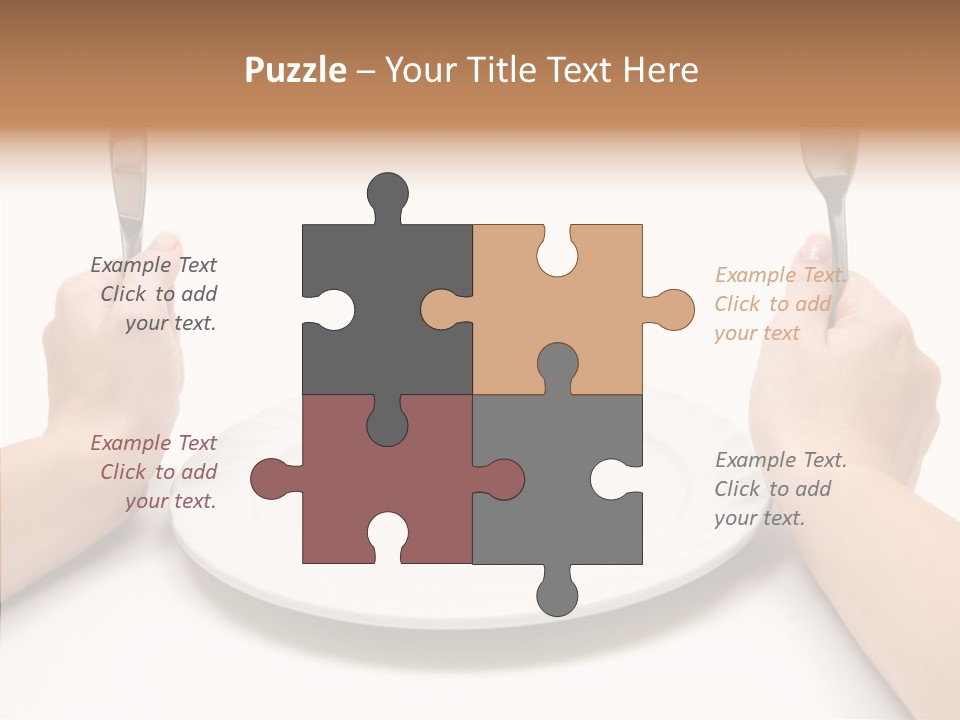 Cutlery Close Ceramic PowerPoint Template