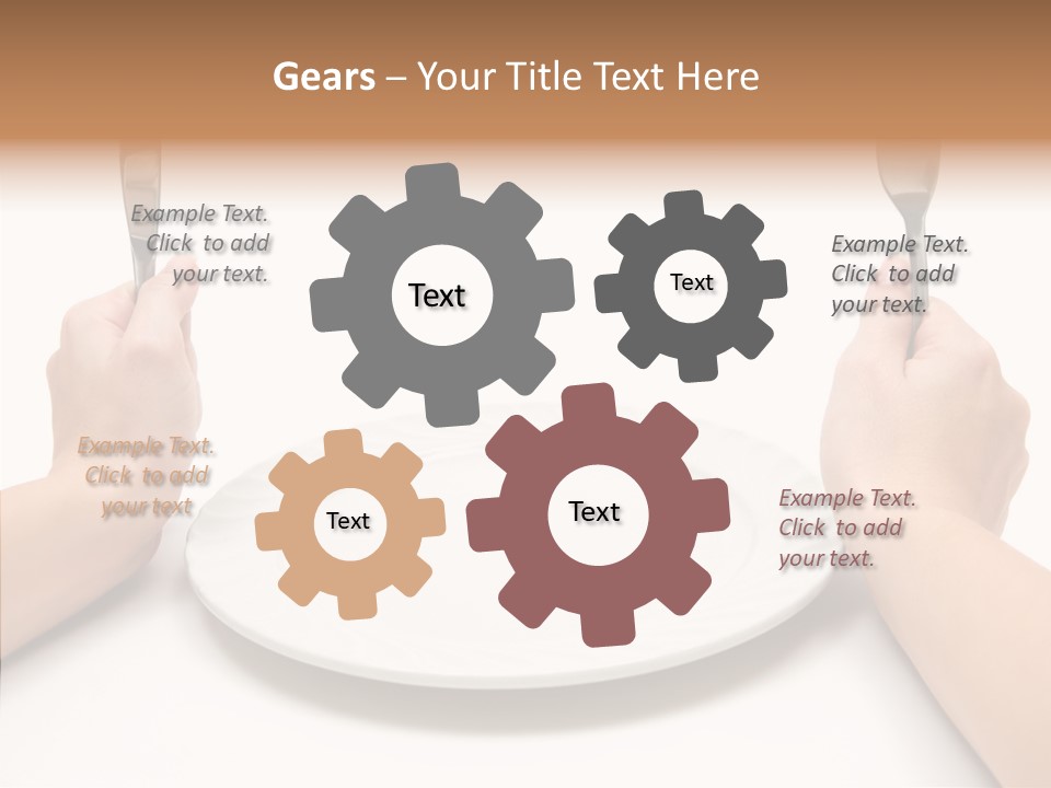 Cutlery Close Ceramic PowerPoint Template