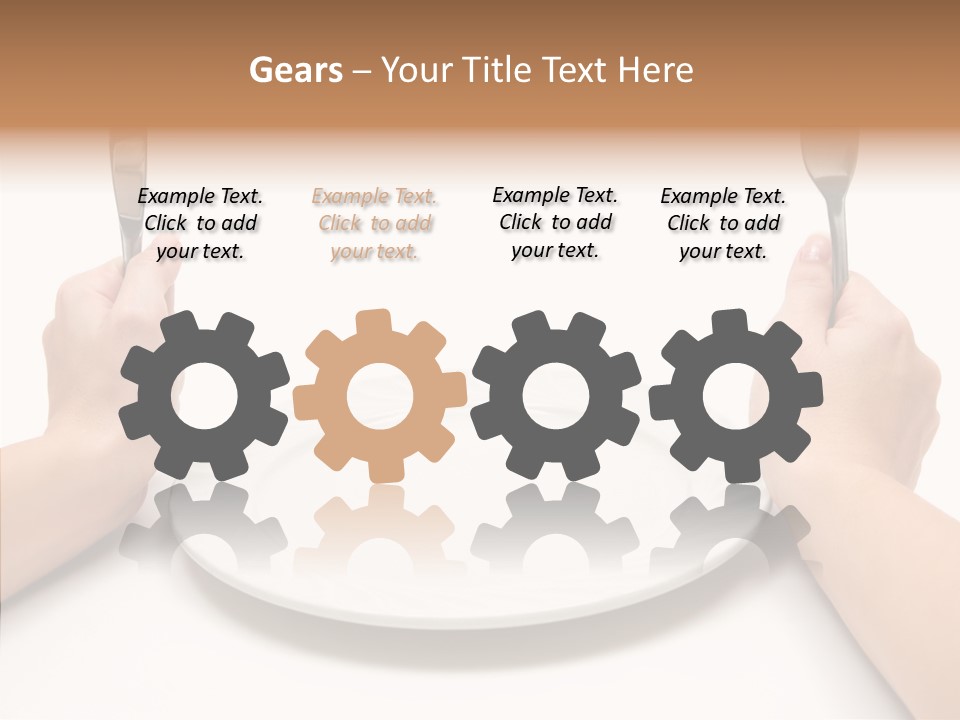 Cutlery Close Ceramic PowerPoint Template