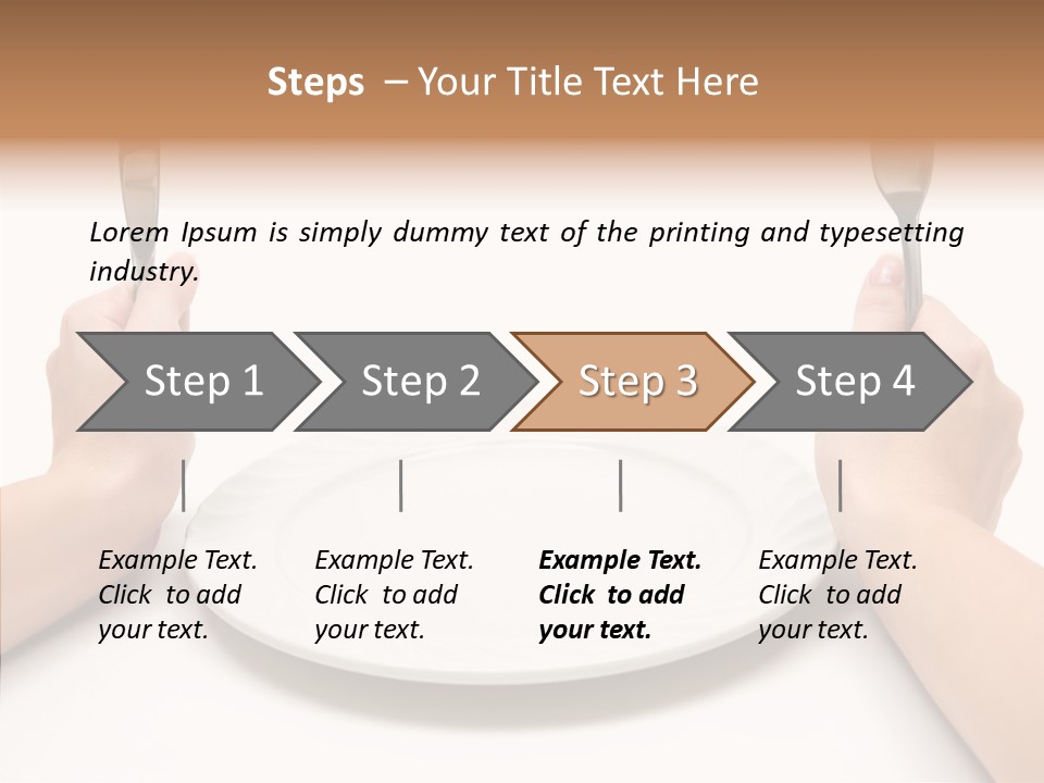 Cutlery Close Ceramic PowerPoint Template