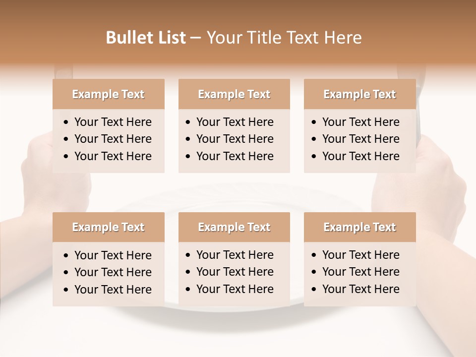 Cutlery Close Ceramic PowerPoint Template