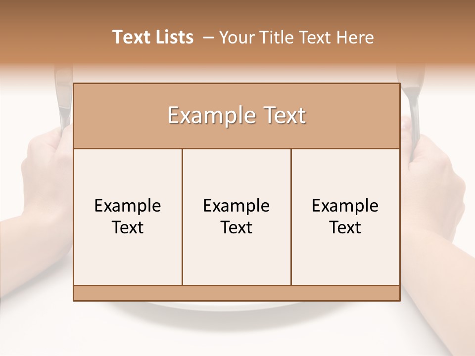 Cutlery Close Ceramic PowerPoint Template