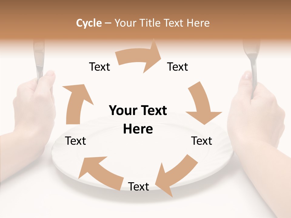Cutlery Close Ceramic PowerPoint Template