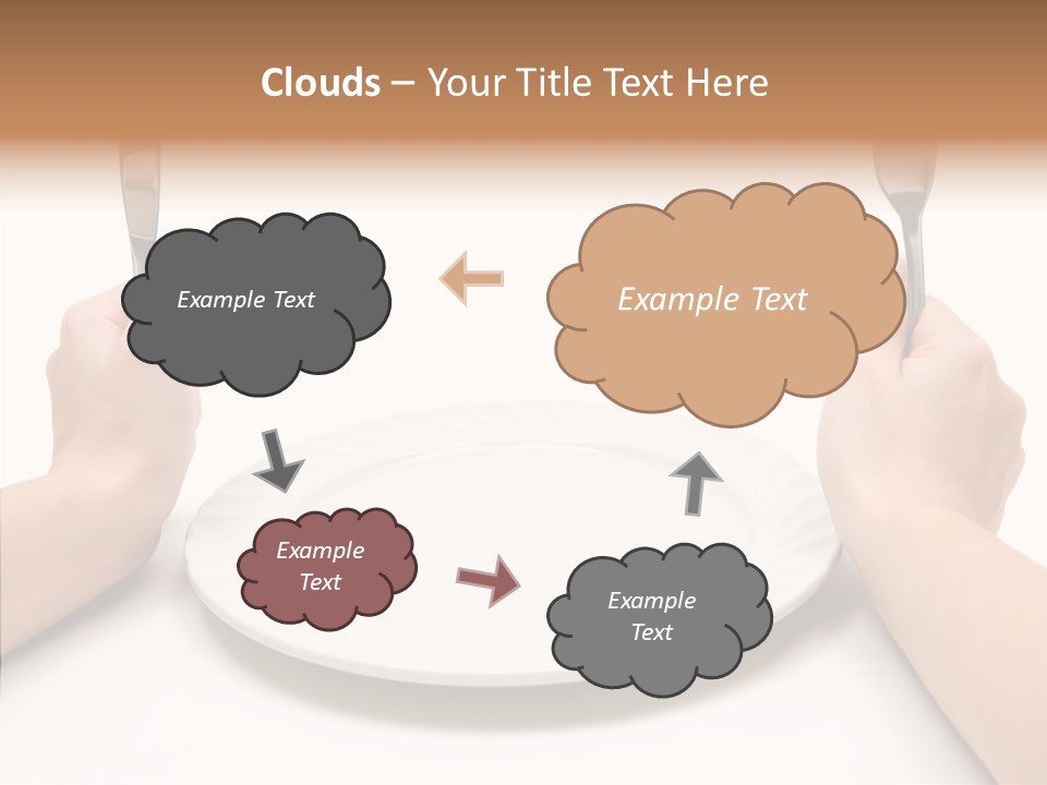 Cutlery Close Ceramic PowerPoint Template
